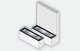 Bioethanol burner implemented in baseplate