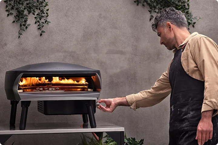 Pizzaoven met draaischijf