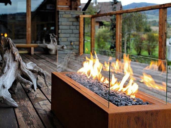 Buitenhaarden op gas