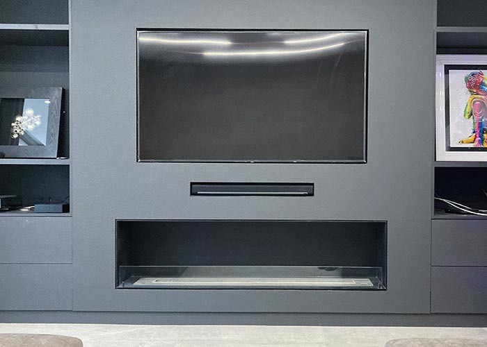 Elektrische sfeerhaard voor een cinewall van Napoleon