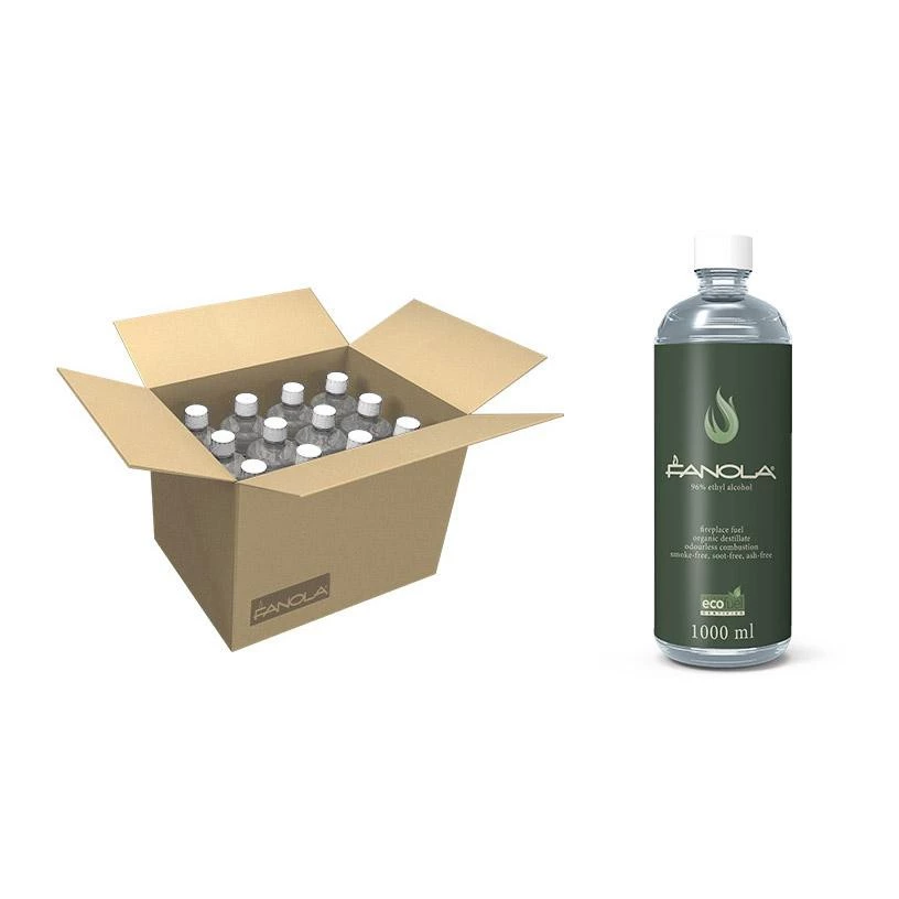 Fanola Bioethanol - 12 Liter | Planika Fires | Premium Bioethanol voor Bioethanol Haarden 96,6% alcohol afbeelding