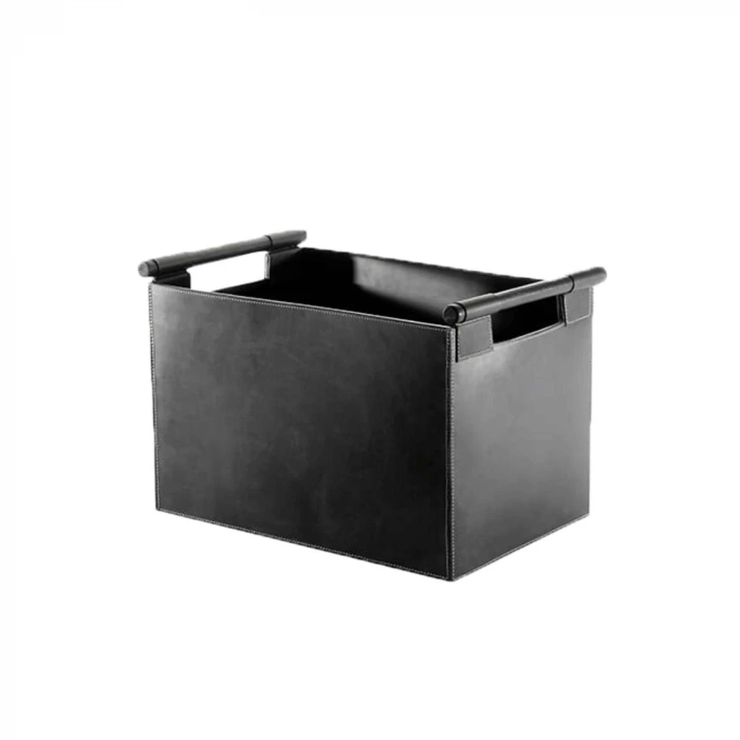 Termatech - Brandhoutmand - zwart - leer