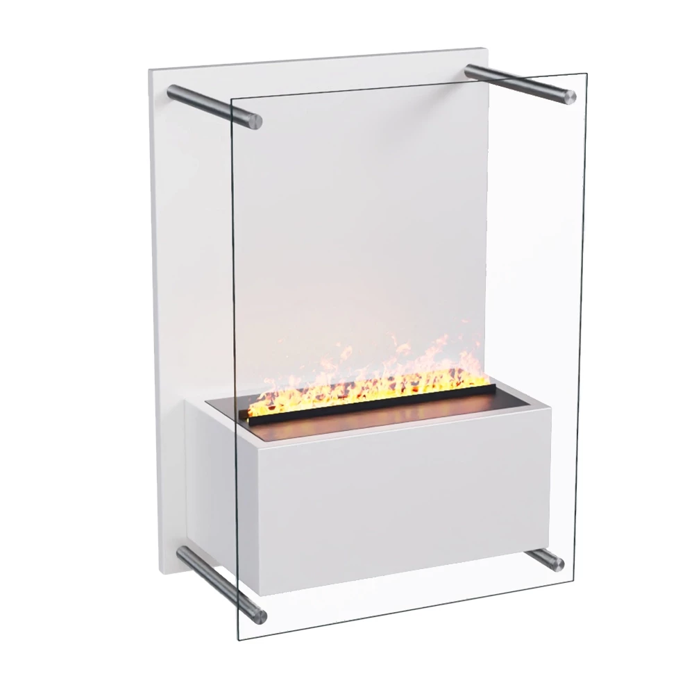 Yosemite Waterdamphaard in Wit - Wandgemonteerde Opti-Myst haard van ScandiFlames Electric - Met Dimplex Cassette 400 Waterdampbrander