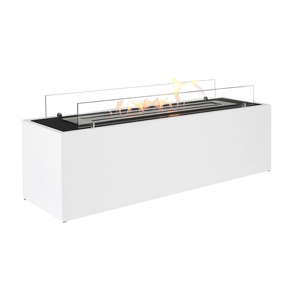 Vrijstaande bio-ethanol haard in wit ScandiFlames  | Bioethanolhaard-shop.nl | Vrijstaande bio-ethanol haard voor buiten , Vrijstaande bio-ethanol haard