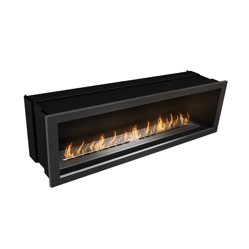 Icon Fires Slimline Firebox SFB1650 - Staal Icon Fires  | Bioethanolhaard-shop.nl | 1-zijdige inbouw bio-ethanol haard