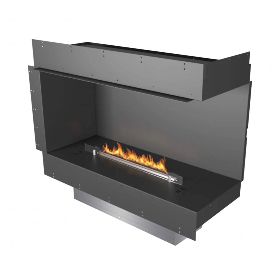 Forma 1000 Right Corner | Planika Fires | inbouwhaard | rechtse hoek | bioethanol haard