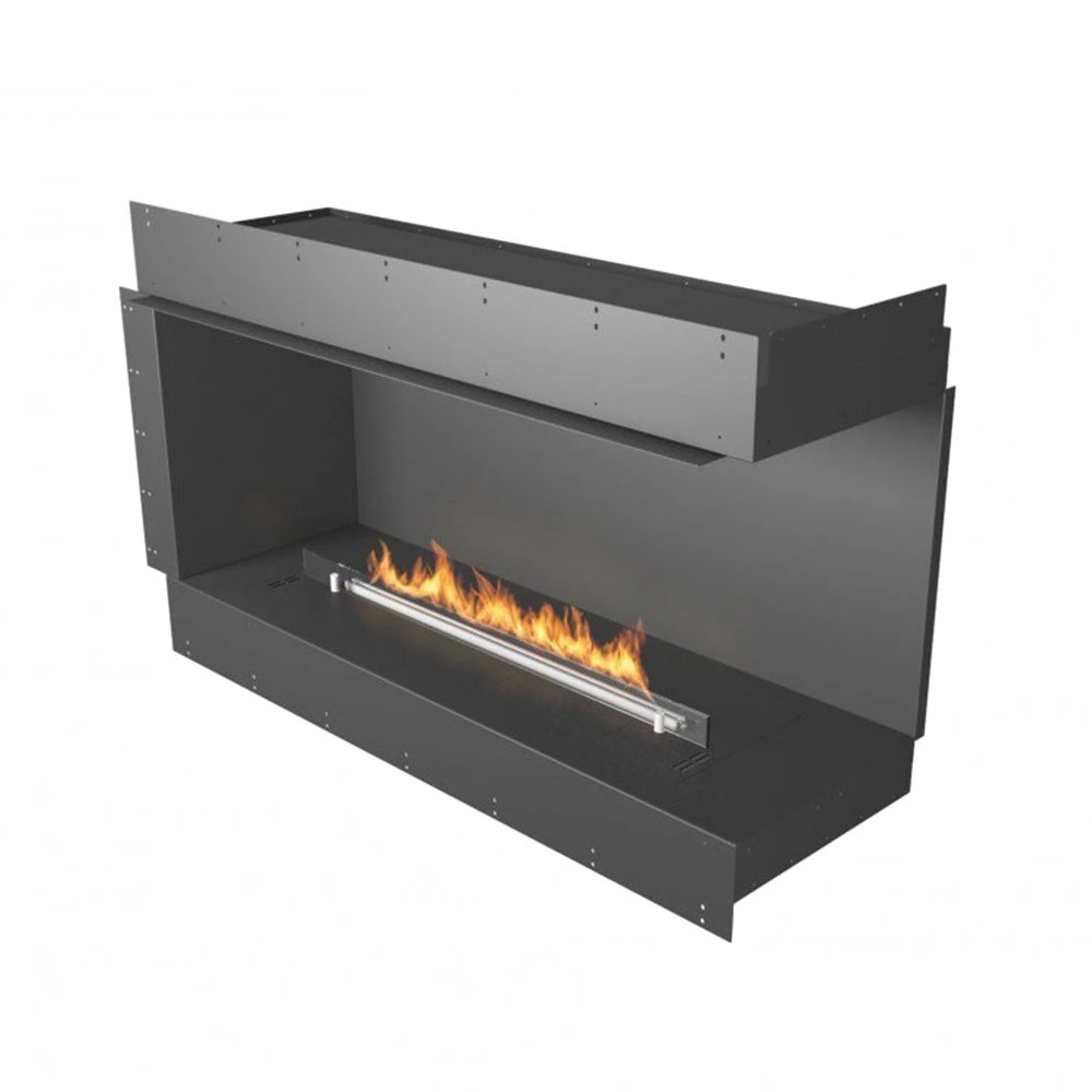 Forma 1200 Right Corner | Planika Fires | inbouwhaard | rechtse hoek | bioethanol haard