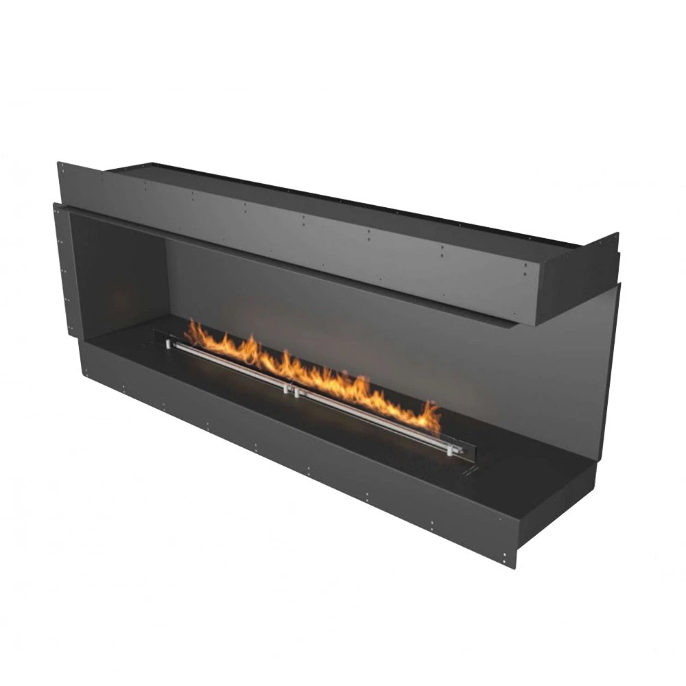 Forma 1800 Right Corner | Planika Fires | inbouwhaard | rechtse hoek | bioethanol haard