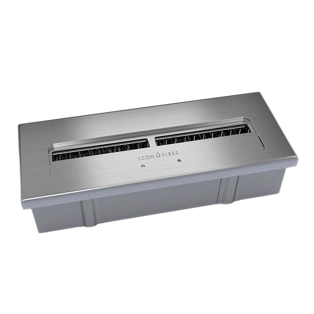 Mid Burner Steel - 62,4 cm Icon Fires  | Bioethanolhaard-shop.nl | Handmatige bio-ethanol brander