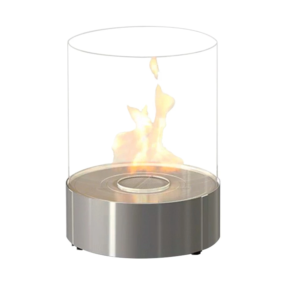 Planika Simple Commerce | cilindervormige bioethanol haard | Planika Fires | ronde vorm | Staal | Ø: 30,8 x H: 41,8 cm