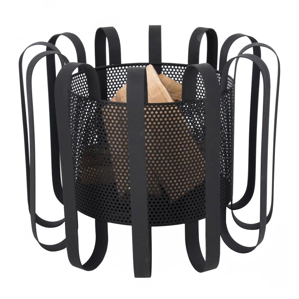 Kester vuurkorf | Red Fire | Vuurkorf voor buiten | Zwart afbeelding