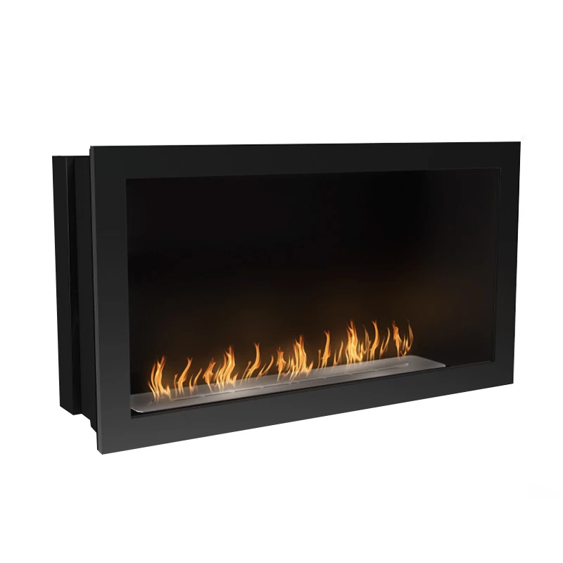 Icon Fires Slimline Firebox SFB1100 - Zwart Icon Fires  | Bioethanolhaard-shop.nl | Handmatige bio-ethanol brander