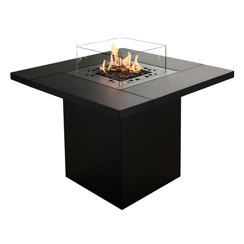 Planika Fires Square Table Buiten gashaard |  | vierkanten buiten gashaard | Zwart