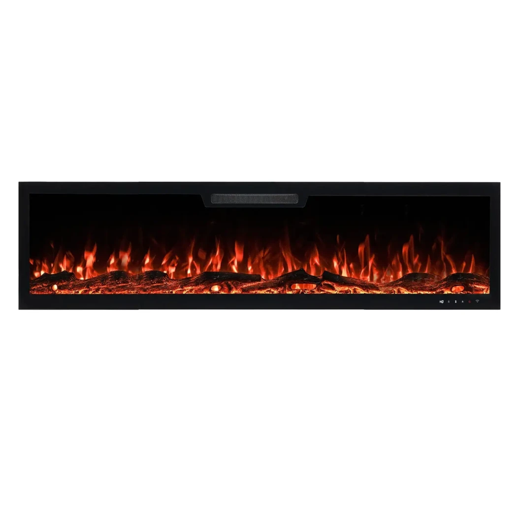 Aflamo Elite 153 cm Elektrische Haard - Wandgemonteerd, LED Vlam, 10 Kleuren, 1,5 kW Verwarming afbeelding 1