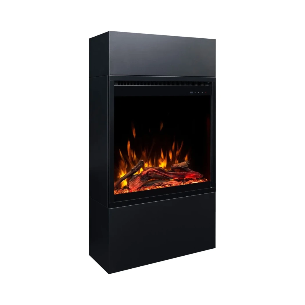 Milos 60 Vrijstaande Elektrische Haard | Realistische Vlammen & 1,5 kW Warmteafgifte - Zwart afbeelding 1