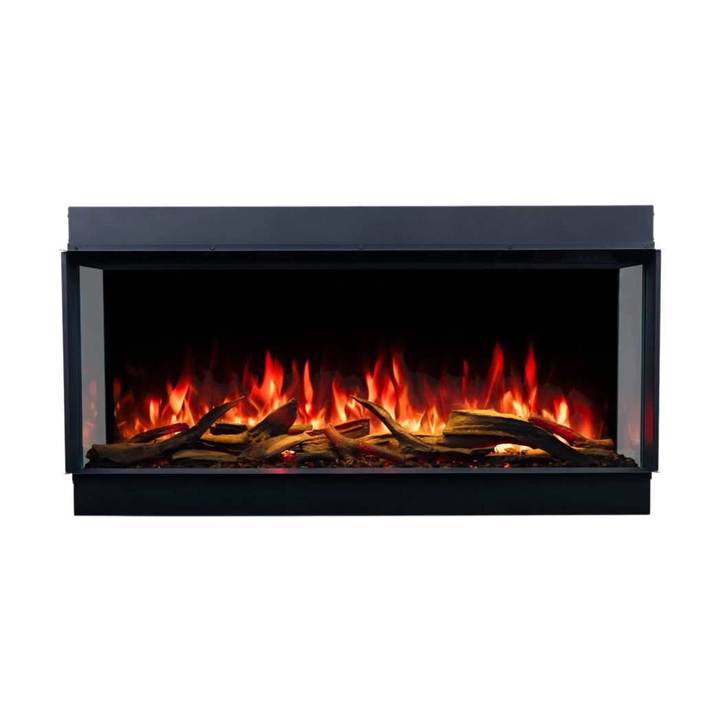 Aflamo Superb 3D 140 Elektrische Haard - 3-zijdige Inbouw, LED-vlam, 15 Kleuren, 1,5 kW Warmteafgifte afbeelding 1