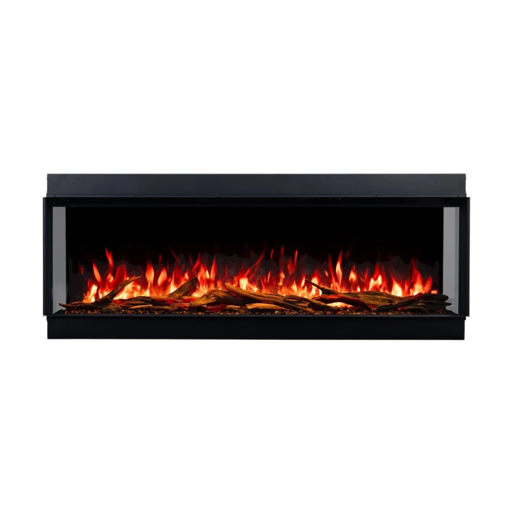 Aflamo Superb 3D 160 Elektrische Haard - 3-zijdige Inbouw, LED Vlam, 15 Kleuren, 1,5 kW Warmteafgifte afbeelding 1