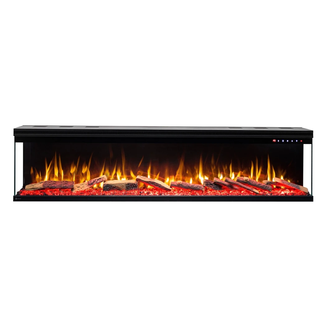 Aflamo Unique 166 cm Elektrische Haard - Wandgemonteerd of Ingebouwd, LED Vlam, 6 Kleuren, 1,5 kW Warmteafgifte afbeelding 1