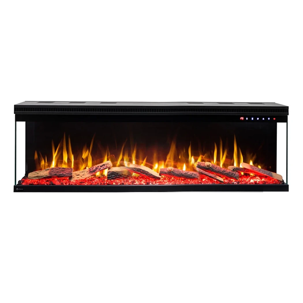 Aflamo Unique 127 cm Elektrische Haard - Wandmontage of Inbouw, LED Vlam, 6 Kleuren, 1,5 kW Warmteafgifte afbeelding 1