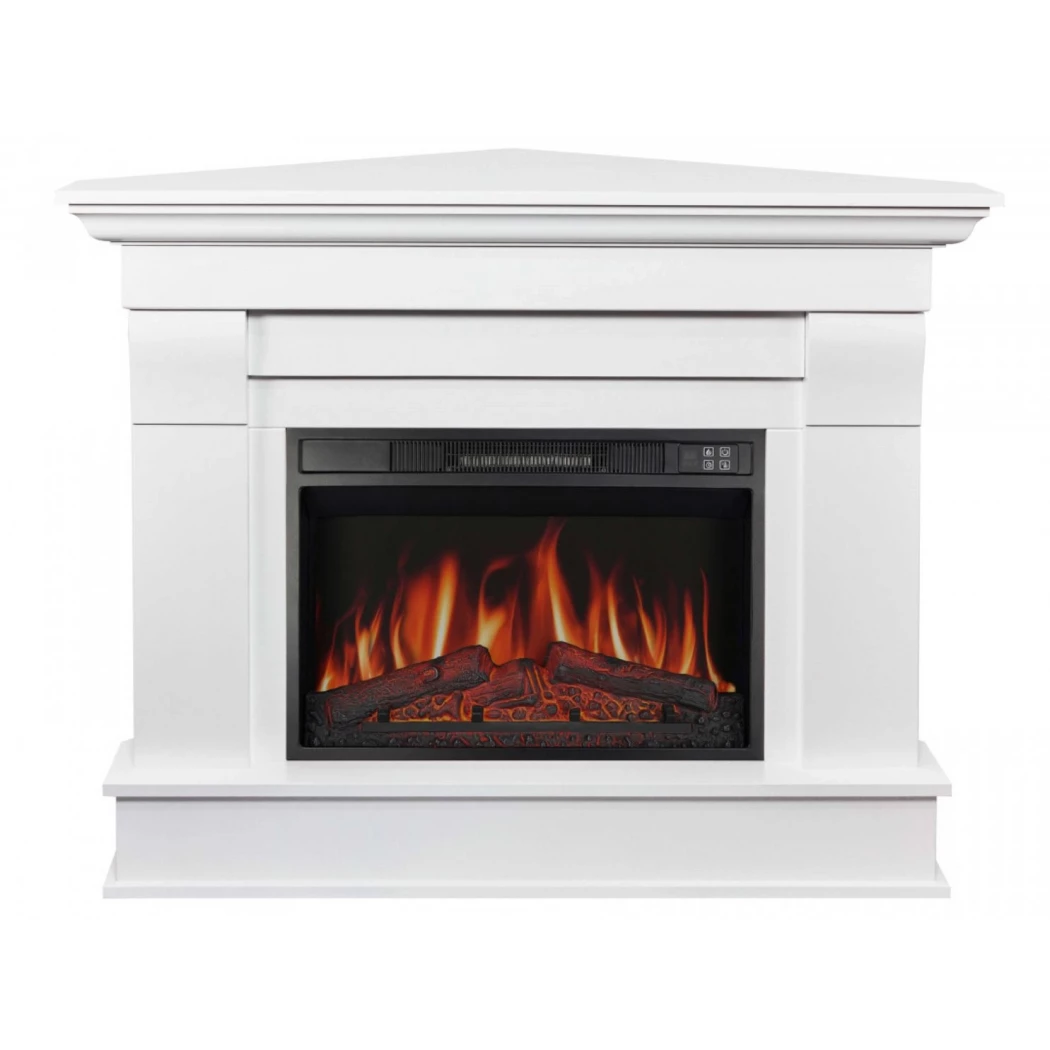 Albion Corner ArtiLED 23 - Wit ArtiFlame  | Bioethanolhaard-shop.nl | Vrijstaande hoek elektrische haard , Vrijstaande elektrische haard
