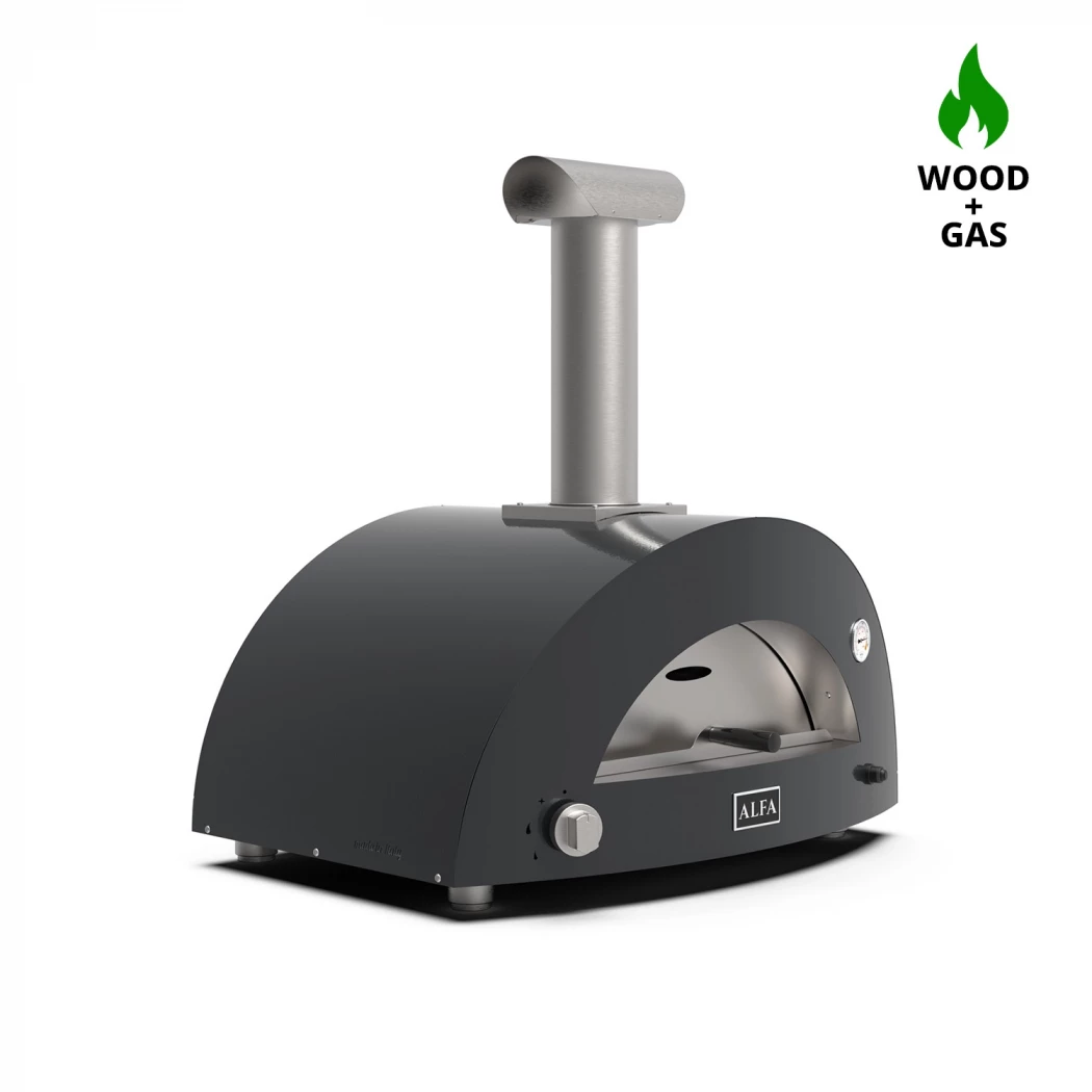 Moderno 2 Pizza Grijs Hybride Pizzaoven Alfa Forni  | Bioethanolhaard-shop.nl | Buitenpizzaoven