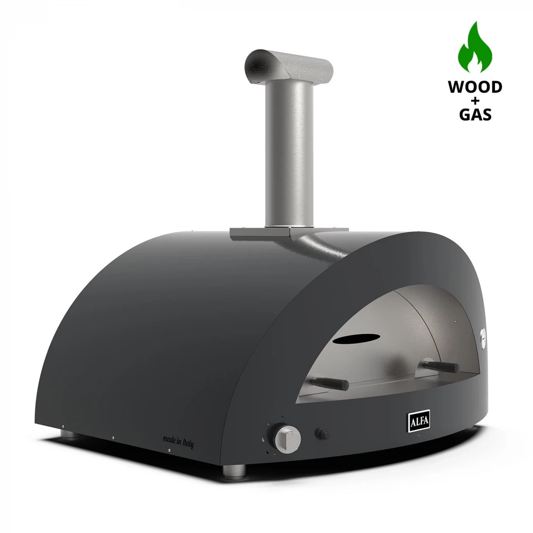 Moderno 5 Pizza Grijs Hybride Pizzaoven Alfa Forni  | Bioethanolhaard-shop.nl | Buitenpizzaoven
