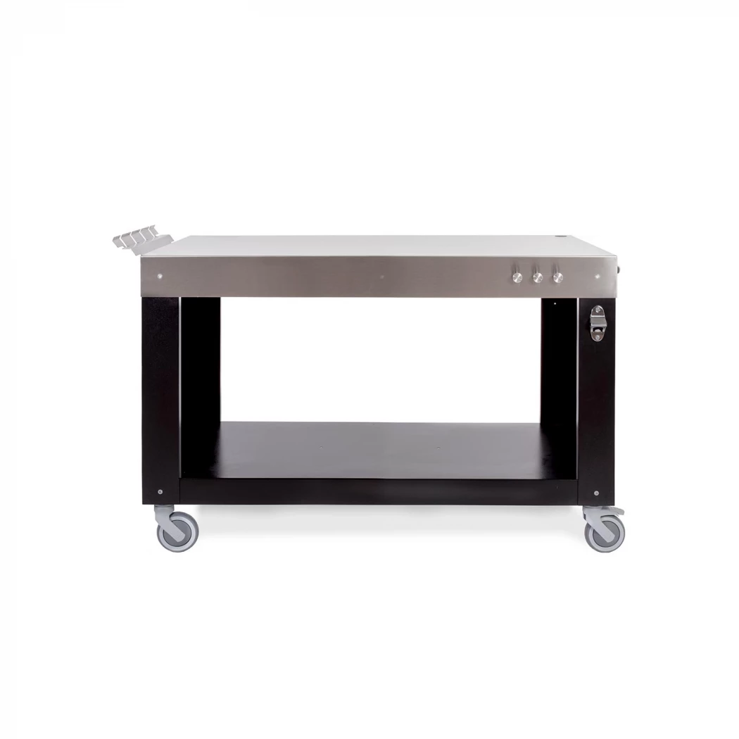 Multifunctionele Roltafel voor Pizzaoven – 130 cm | Bioethanolhaard-shop.nl |