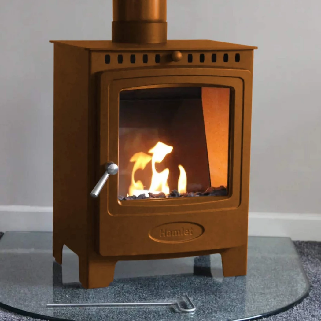 Hamlet Solution 5 - Vrijstaande bio-ethanol haard van Arada in Terracotta Bruin - maat: 44 x 55.8 cm afbeelding 1