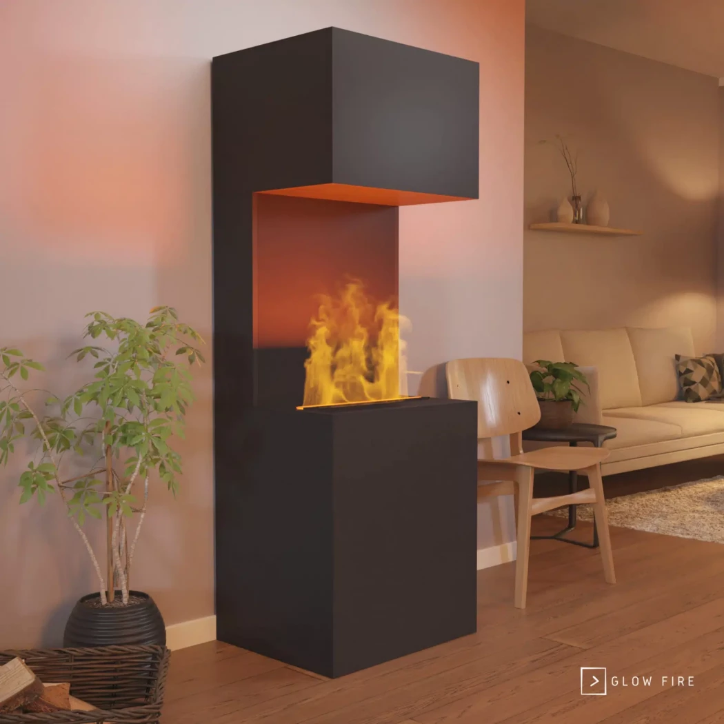 Beethoven Waterdamp haard - Sort Glow Fire  | Bioethanolhaard-shop.nl | Vrijstaande waterdamphaard