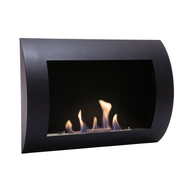Ocean - Goedkope zwarte bio-ethanol haard ScandiFlames  | Bioethanolhaard-shop.nl | Hangende bio-ethanol haard