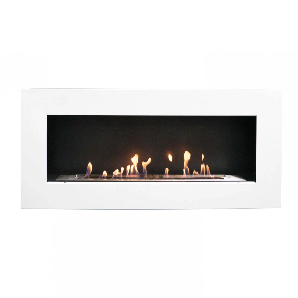 Murus 1200 - Glossy White | ScandiFlames | Hangende bio-ethanol haard | Wit afbeelding 1