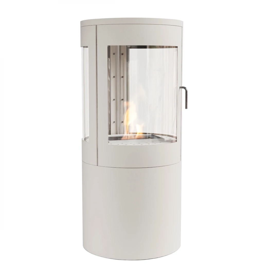 Bio-ethanol kachel met 360 graden zicht - wit | ScandiFlames | Bio-ethanol kachel | Wit afbeelding 1