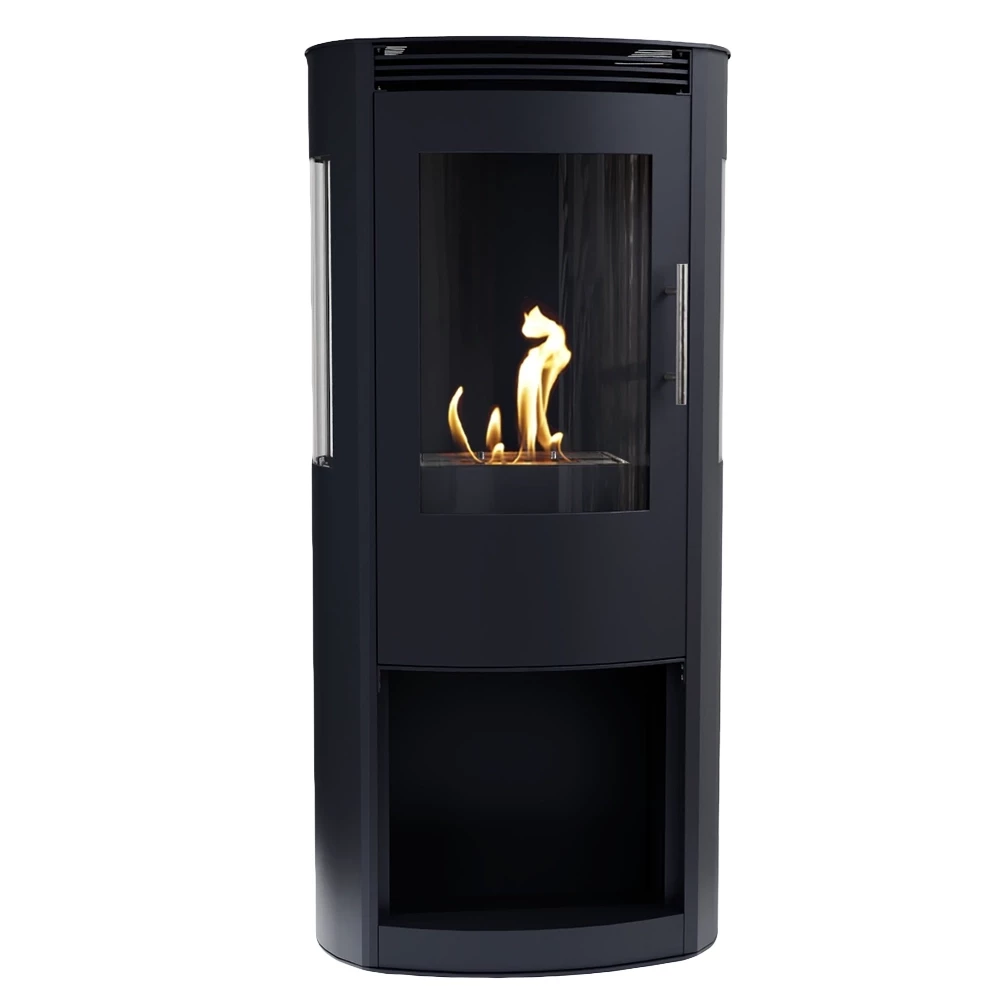Lincoln Zwart ScandiFlames | Bioethanolhaard-shop.nl | Vrijstaande bio-ethanol haard