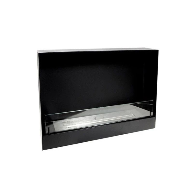 Zwart bio-ethanol haard inzetstuk (60 cm) | ScandiFlames | 1-zijdige inbouw bio-ethanol haard | Zwart afbeelding 1