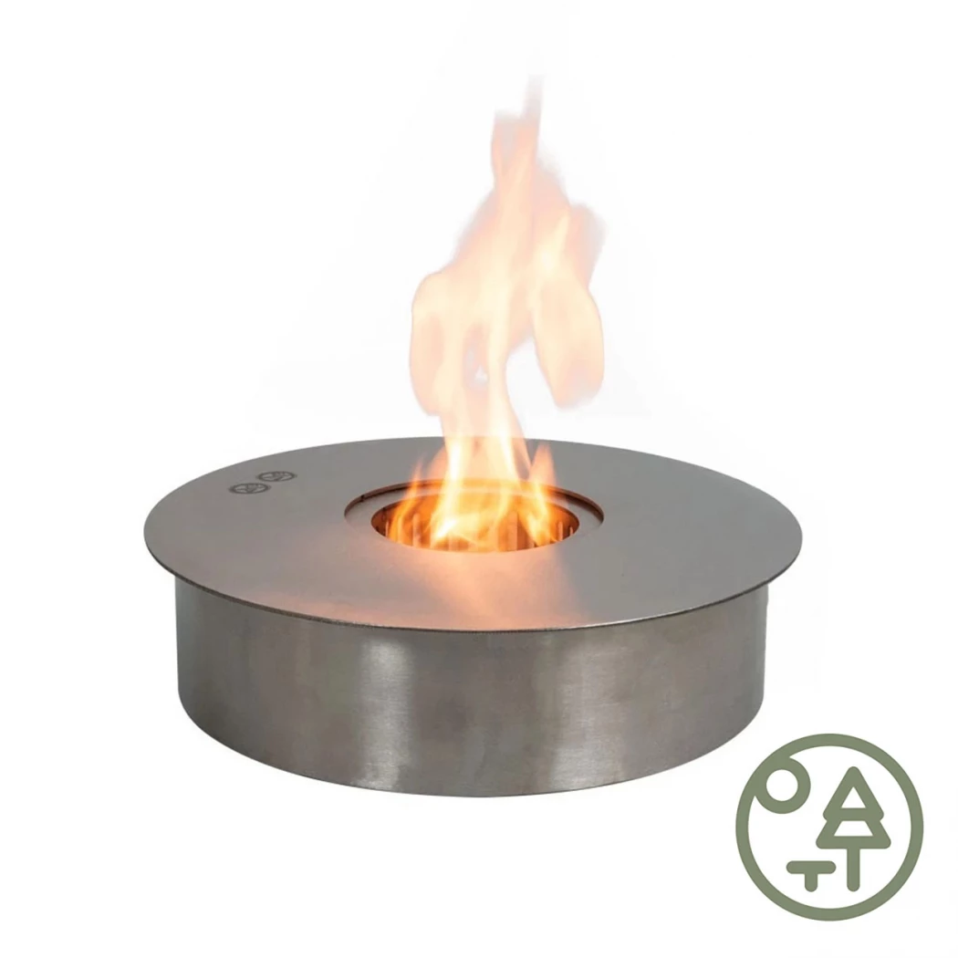 Grote Ronde Bioethanol Brander voor Buiten - 38 cm ScandiFlames  | Bioethanolhaard-shop.nl | Ronde handmatige bio-ethanol brander