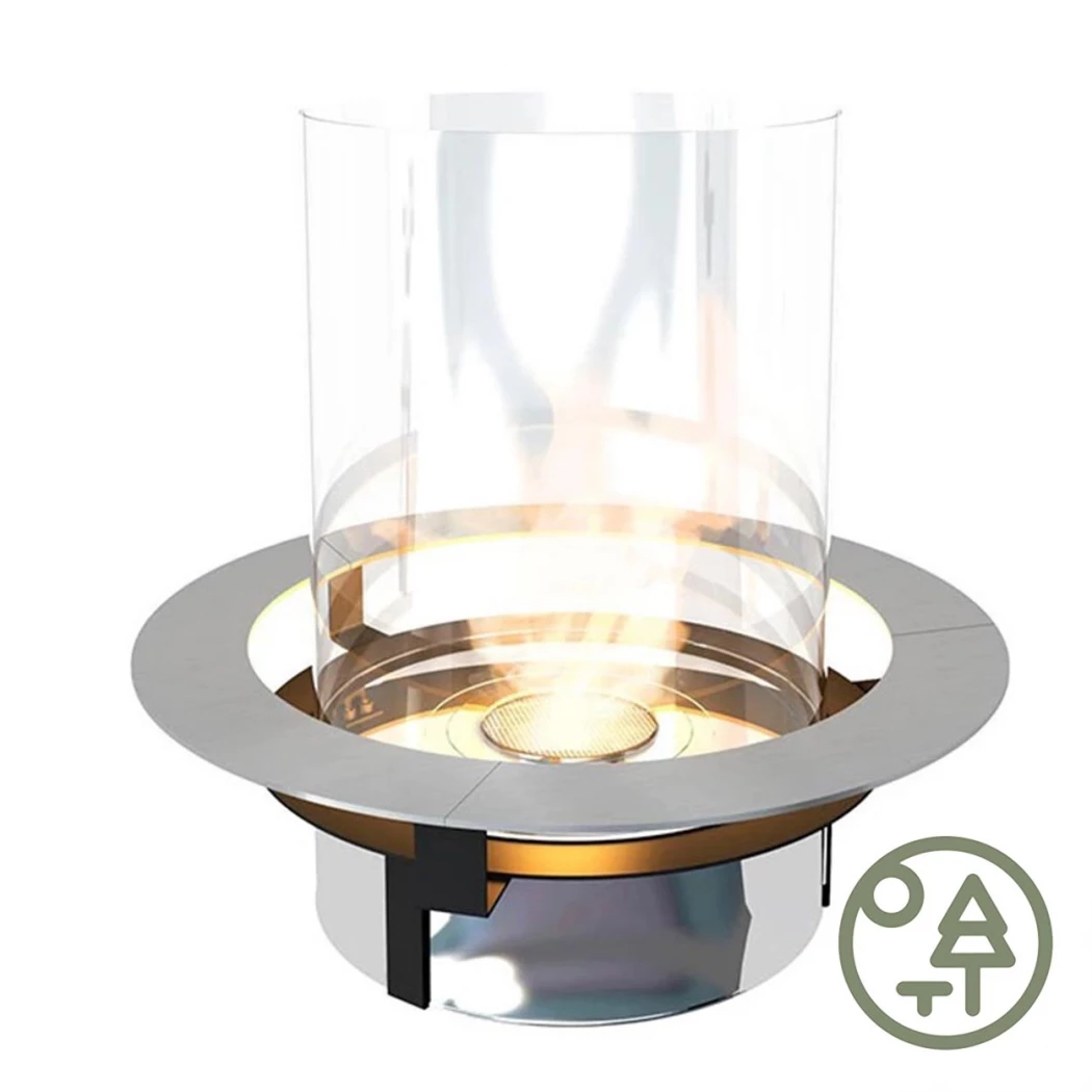 Planika Rondo Commerce inzetstuk | Planika Fires | Ronde bioethanol haard | staal | Ø: 41,2 x H: 41,2 cm