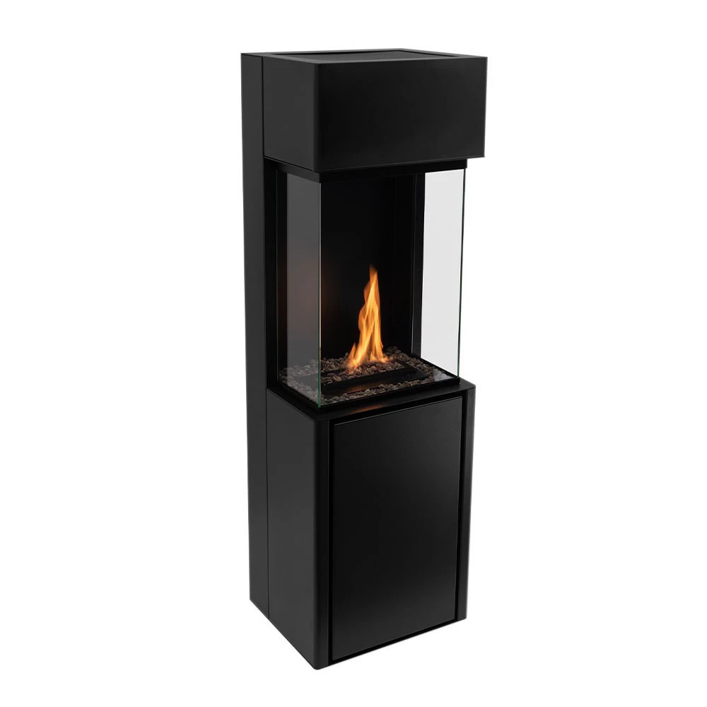 Planika Arcticon | Planika Fires | vrijstaande automatische bioethanol haard | Zwart | met BEV-technologie