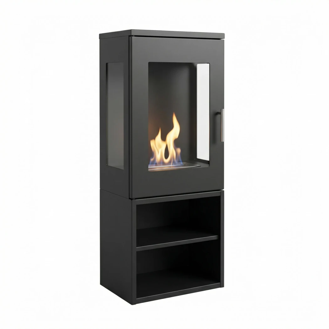 Cheyenne - Bio-ethanol Haard | ScandiFlames | Bio-ethanol kachel | Zwart afbeelding