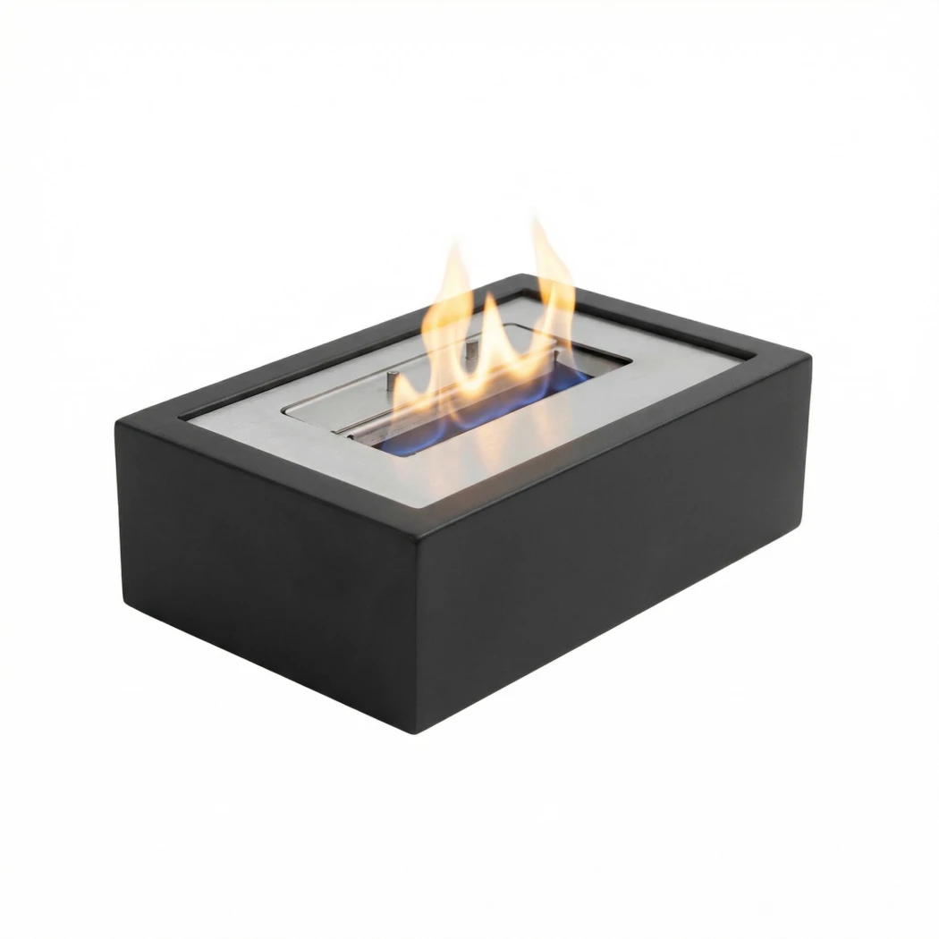 Bio-ethanol inzethaard voor een open haard | ScandiFlames | Inzet voor bestaande open haard | Zwart afbeelding 1