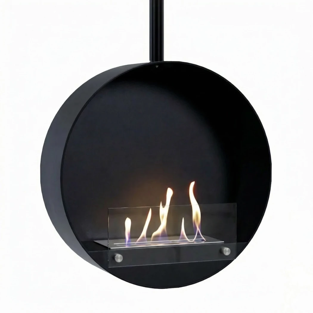 Ottawa Black - 60 cm | ScandiFlames | Plafond bio-ethanol haard | Zwart afbeelding