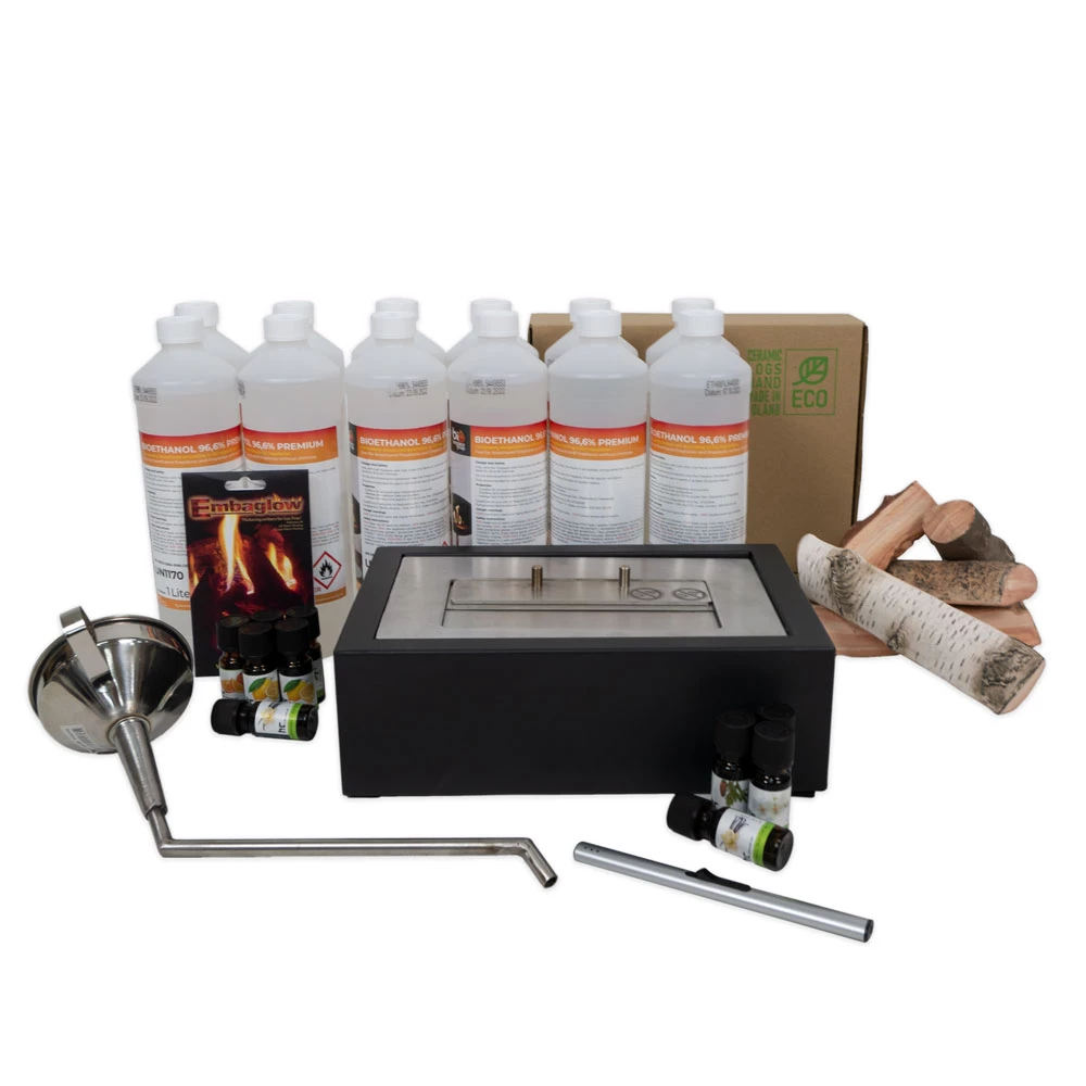 Bio-ethanol Inzethaard pakket - 30,5 cm | Bioethanolhaard-shop.nl | Inzet voor bestaande open haard