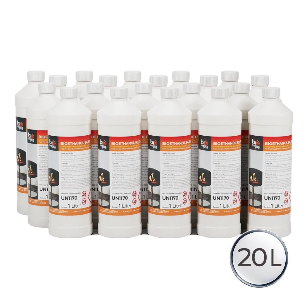 Bioethanol - 20 Liter | Premium Bioethanol voor Bioethanol Haarden 96,6% alcohol afbeelding