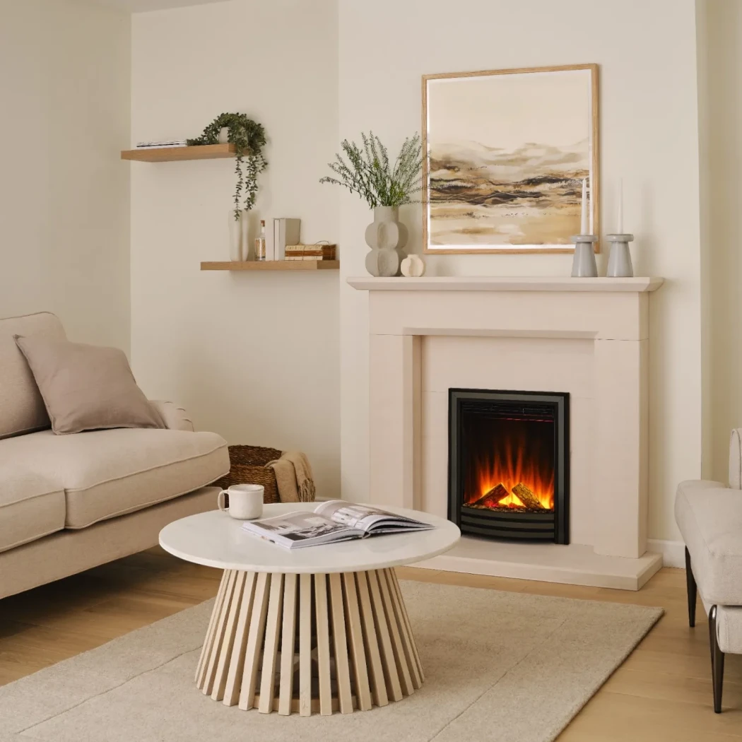 Sway Classic - Sort British Fires  | Bioethanolhaard-shop.nl | 1-zijdige inbouw elektrische haard