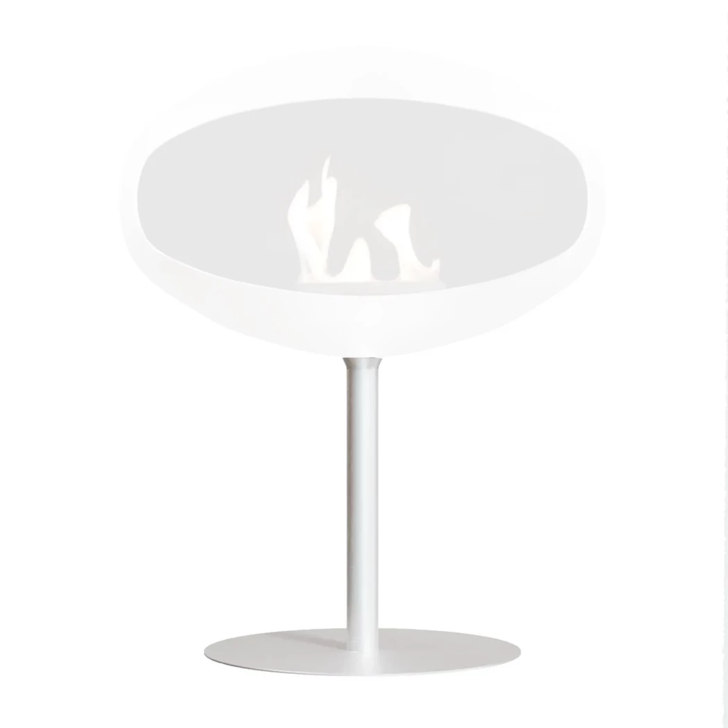 Cocoon Pedestal voetstuk | Wit | Cocoon Fires | Plafondhaard Cocoon Aeris omvormen tot vrijstaande Cocoon pedestal