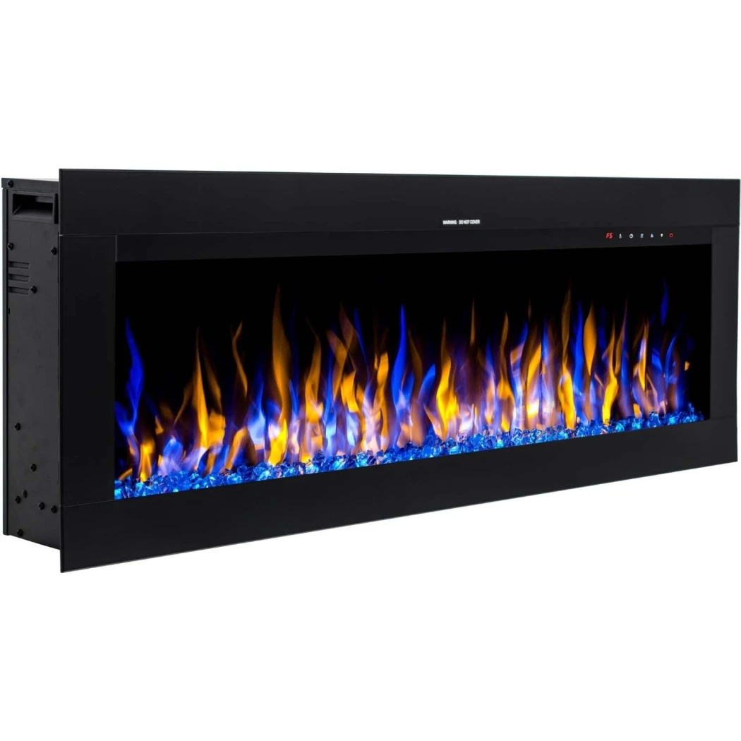 Aflamo Diamond 128 cm Elektrische Haard - Wandgemonteerd of Ingebouwd, LED Vlam, 3 Kleuren, 1,5 kW Warmteafgifte afbeelding