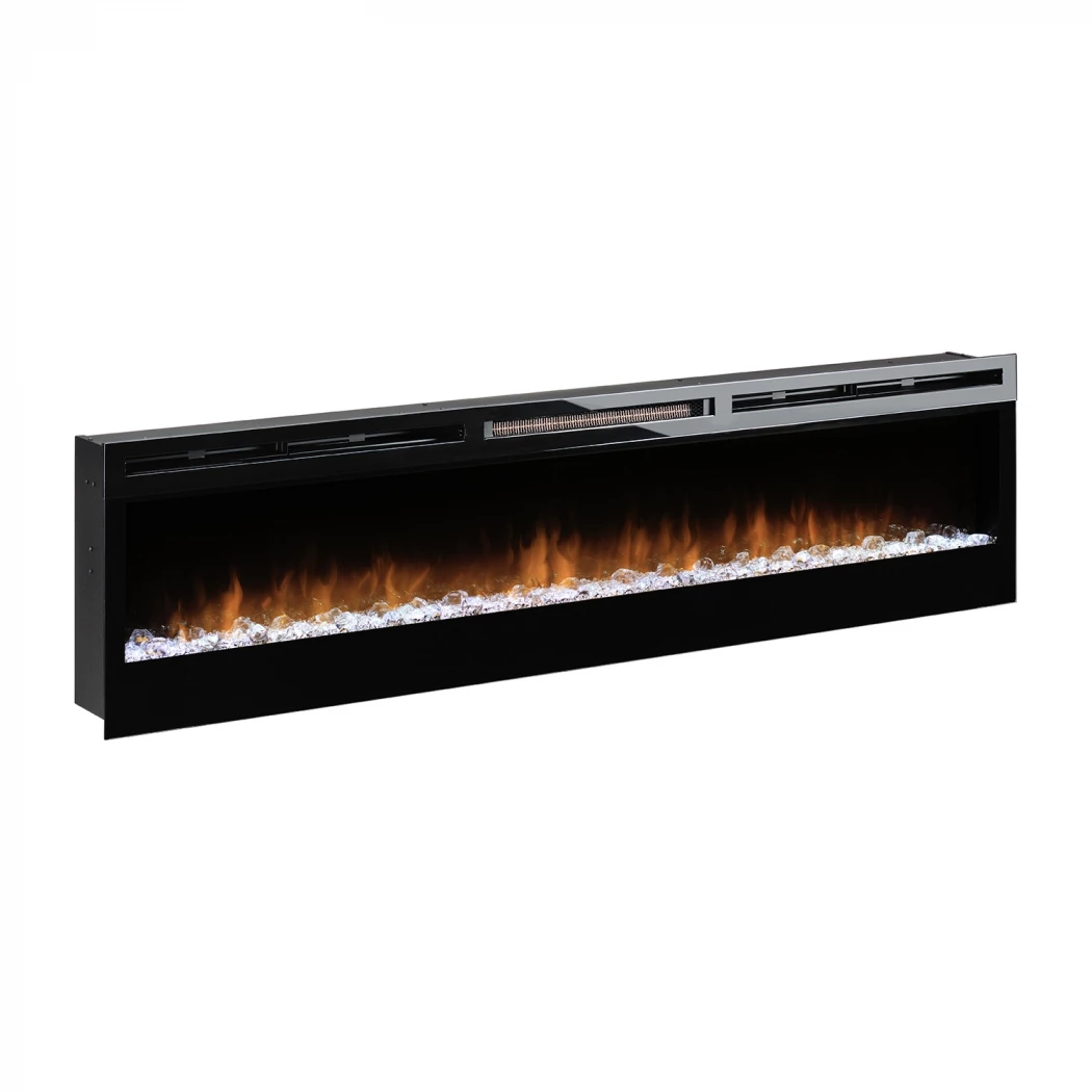 Prism 74" - Optiflame Elektrische Haard | Dimplex | 1-zijdige inbouw elektrische haard | Zwart afbeelding 1