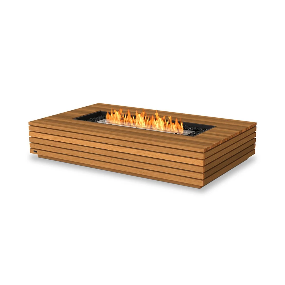 Wharf 65 bio-ethanol vuurtafel | EcoSmart Fire | Bio-ethanol vuurtafel | Teak , Wit , Zwart , Grijs afbeelding