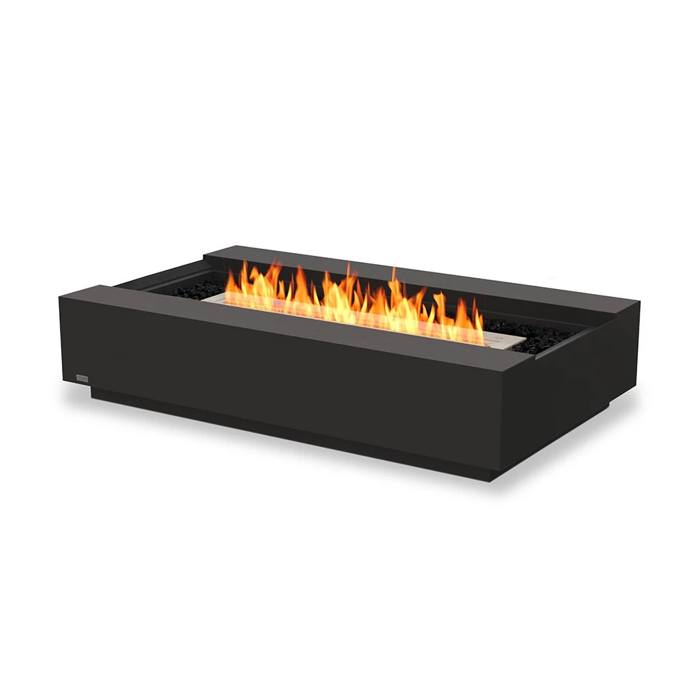 Cosmo 50 bio-ethanol vuurtafel | EcoSmart Fire | Bio-ethanol vuurtafel | Teak , Wit , Zwart , Grijs afbeelding 1