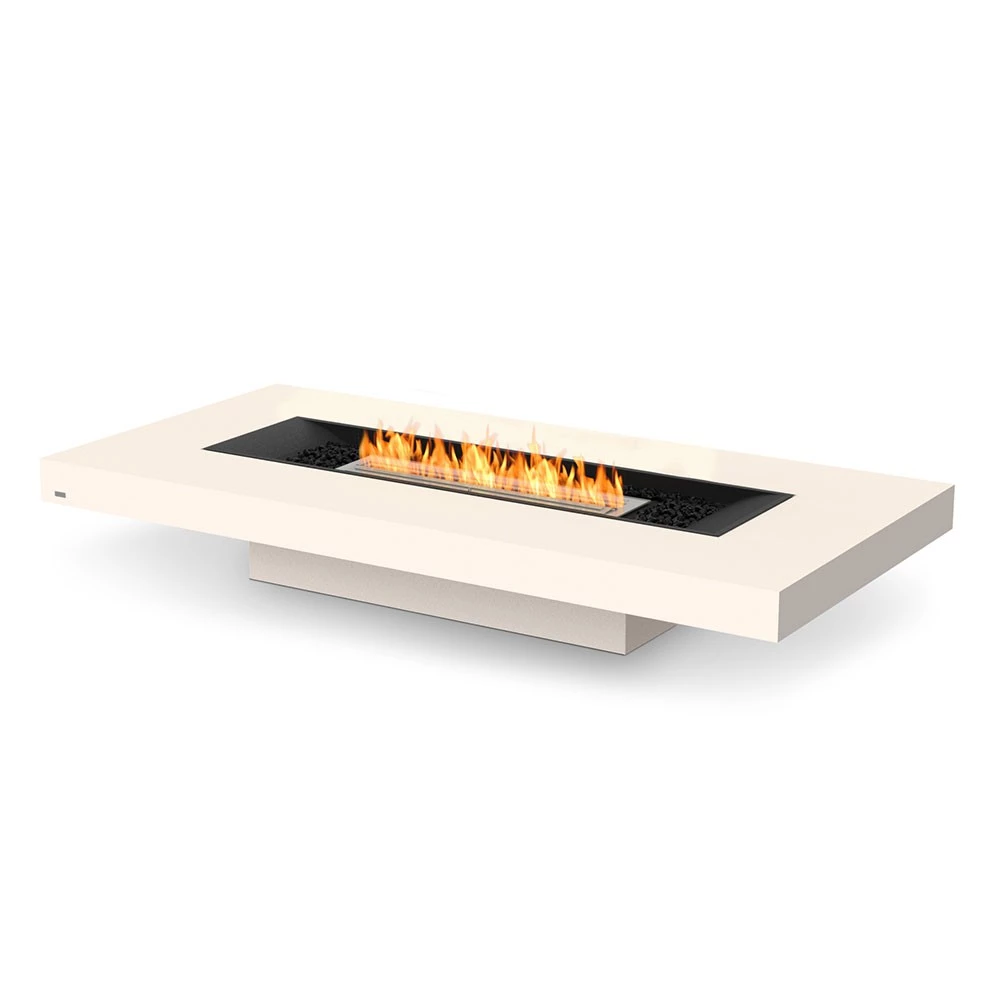 Gin 90 Low bio-ethanol vuurtafel | EcoSmart Fire | Bio-ethanol vuurtafel | Teak , Wit , Zwart , Grijs afbeelding 1
