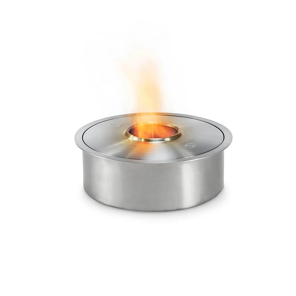AB3 Bio-ethanol brander - 29,1 cm | EcoSmart Fire | Ronde handmatige bio-ethanol brander | Zwart , Roestvast staal afbeelding 1